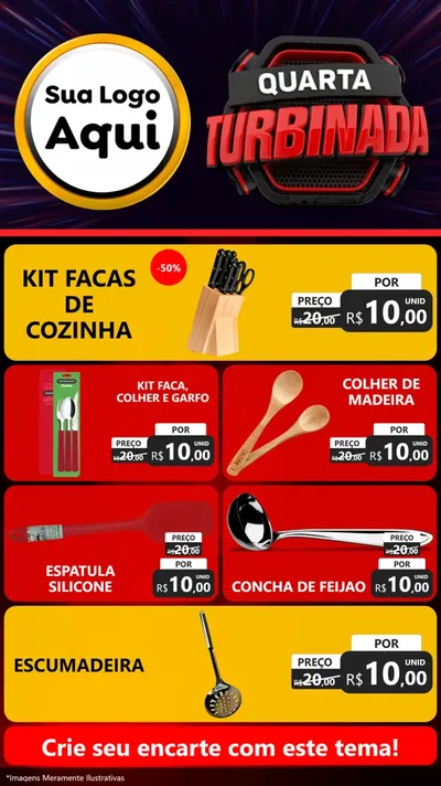 Modelo de TV para TV Vertical com o tema Quarta Turbinada para Utilidades Domésticas