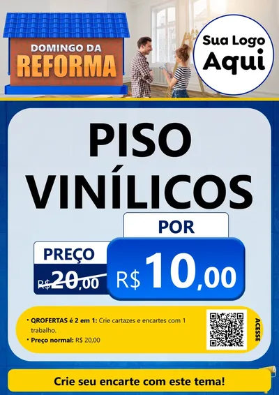 Modelo de Cartaz para Cartaz A4 Vertical com o tema Domingo da Reforma para Material para Construção