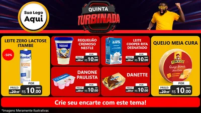 Modelo de TV para TV Horizontal com o tema Quinta Turbinada para Frios e Laticínios