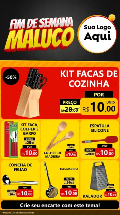 Modelo de Rede Social para Stories com o tema Final de Semana Maluco para Utilidades Domésticas