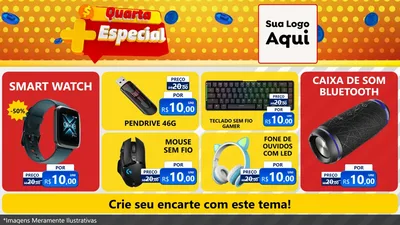 Modelo de TV para TV Horizontal com o tema Quarta Mais Especial para Informática