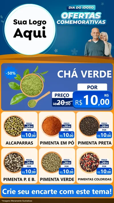 Modelo de Rede Social para Stories com o tema Dia do Idoso