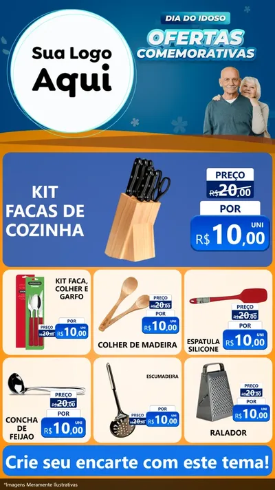 Modelo de Rede Social para Stories com o tema Dia do Idoso