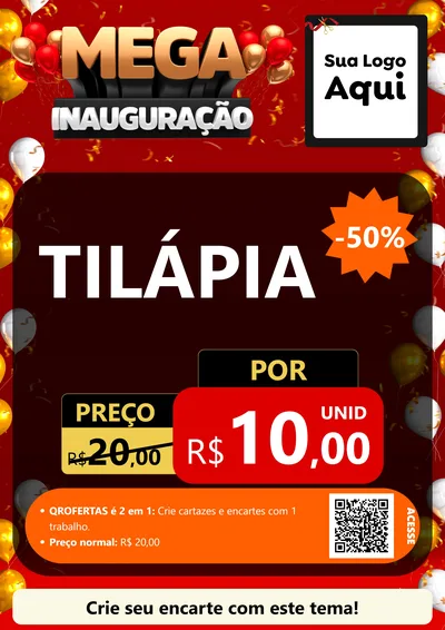 Modelo de Cartaz para Cartaz A4 Vertical