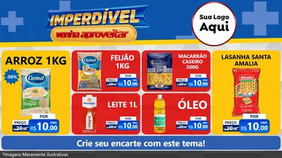 Modelo de TV para TV Horizontal com o tema Imperdível para Supermercado