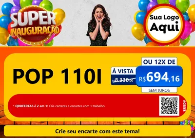 Modelo de Cartaz para Cartaz A4 Horizontal