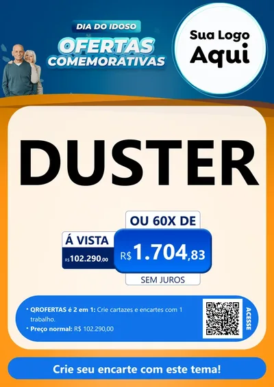 Modelo de Cartaz para Cartaz A4 Vertical com o tema Dia do Idoso