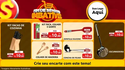 Modelo de TV para TV Horizontal com o tema Fim de Semana Imbatível para Utilidades Domésticas