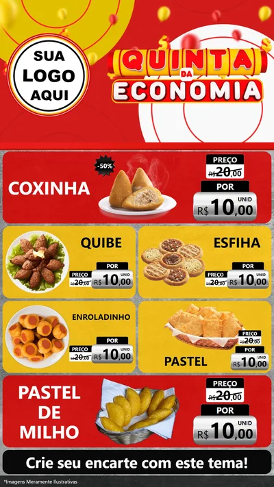 Modelo de TV para TV Vertical com o tema Quinta da Economia para Salgadaria