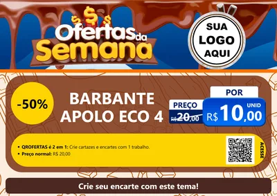 Modelo de Cartaz para Cartaz A4 Horizontal com o tema Ofertas da Semana - Páscoa para Armarinho e Aviamentos