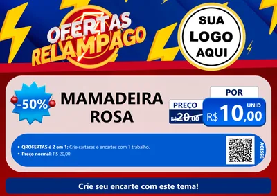 Modelo de Cartaz para Cartaz A4 Horizontal com o tema Ofertas Relâmpago para Bebês