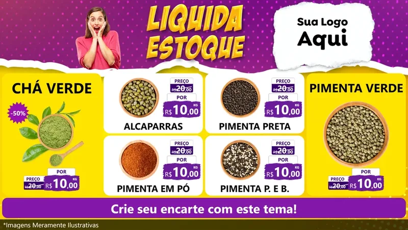 Modelo de TV para TV Horizontal com o tema Liquida estoque para Produtos Naturais