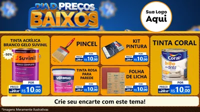 Modelo de TV para TV Horizontal com o tema Dia D Preço Baixo para Tintas e Ferramentas