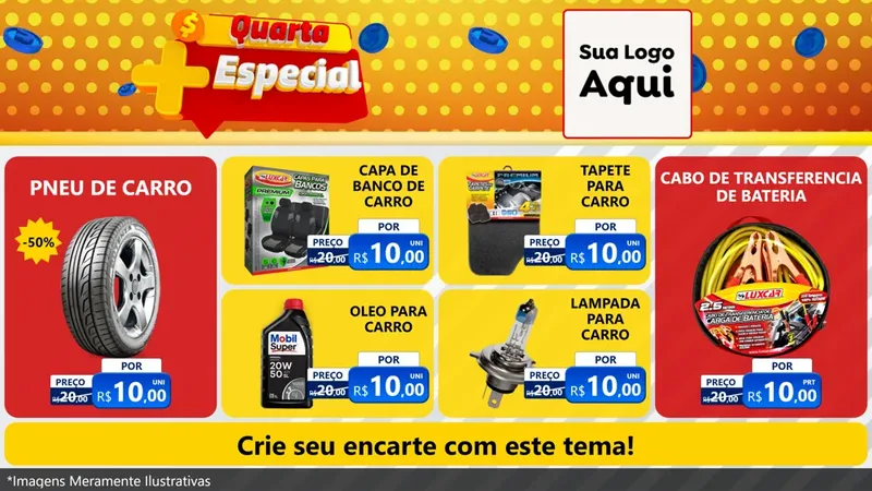 Modelo de TV para TV Horizontal com o tema Quarta Mais Especial para Auto peças