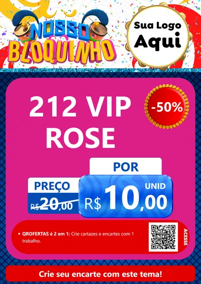 Modelo de Cartaz para Cartaz A4 Vertical com o tema Nosso Bloquinho para Perfumes