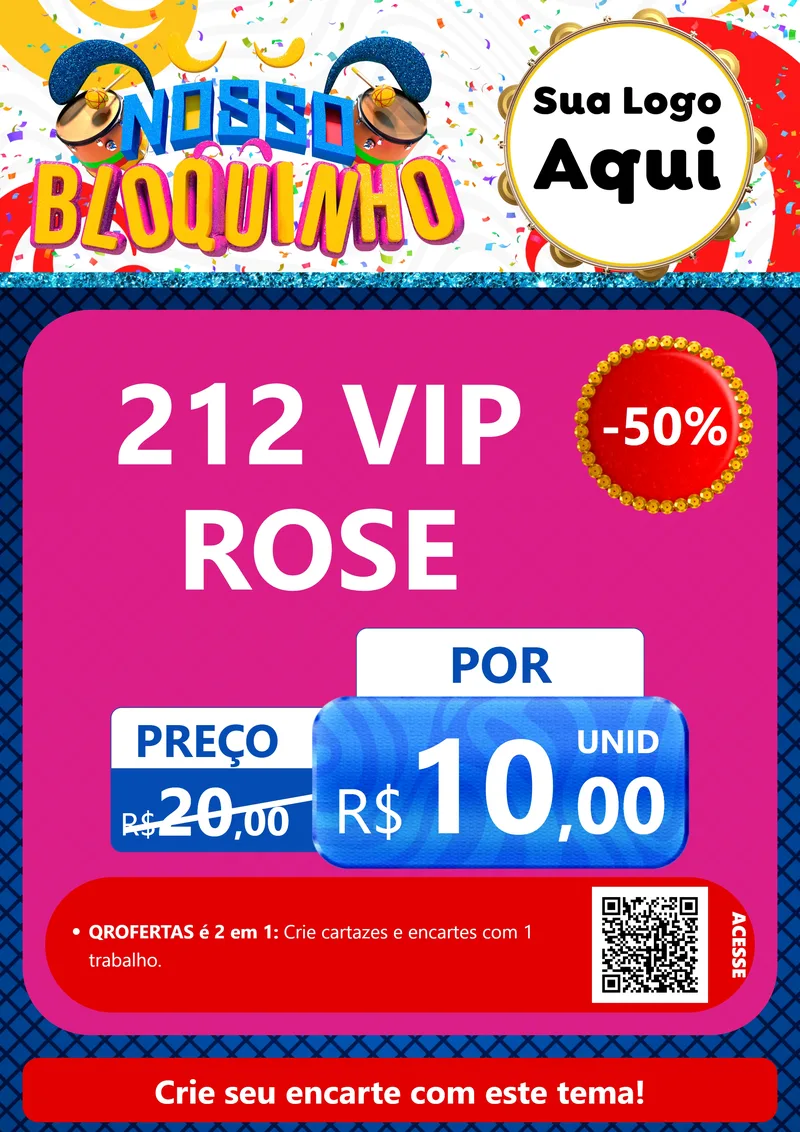 Modelo de Cartaz para Cartaz A4 Vertical com o tema Nosso Bloquinho para Perfumes