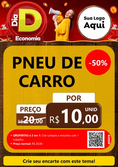 Modelo de Cartaz para Cartaz A4 Vertical