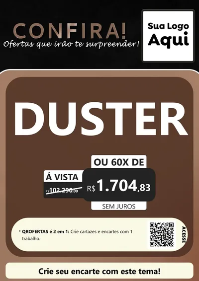 Modelo de Cartaz para Cartaz A4 Vertical com o tema Confira! Ofertas que irão te surpreender! para Concessionaria de Carros