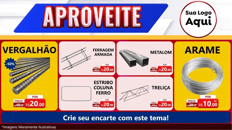 Modelo de TV para TV Horizontal com o tema Aproveite para Ferragens