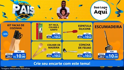 Modelo de TV para TV Horizontal com o tema Dia dos Pais para Utilidades Domésticas