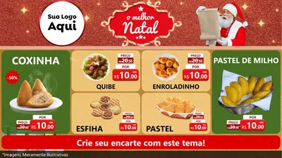 Modelo de TV para TV Horizontal com o tema O Melhor Natal para Salgadaria