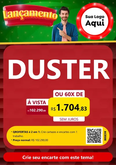 Modelo de Cartaz para Cartaz A4 Vertical com o tema Lançamento para Concessionaria de Carros
