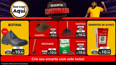 Modelo de TV para TV Horizontal com o tema Quarta Turbinada para Agropecuária