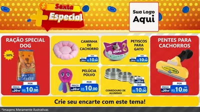 Modelo de TV para TV Horizontal com o tema Sexta Mais Especial para Pet Shop