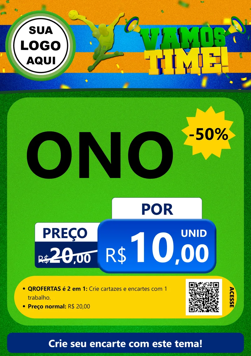 Modelo de Cartaz para Cartaz A4 Vertical com o tema Vamos Time! para Óticas
