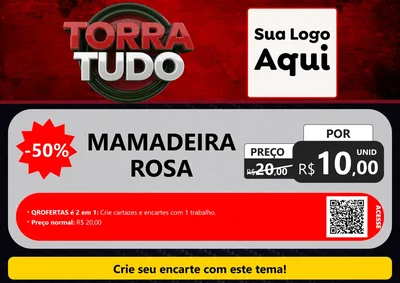 Modelo de Cartaz para Cartaz A4 Horizontal com o tema Torra Tudo para Bebês