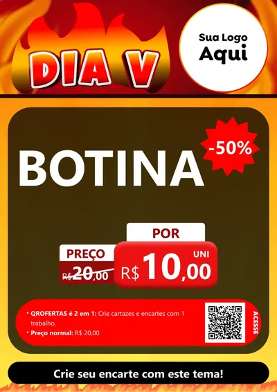 Modelo de Cartaz para Cartaz A4 Vertical com o tema Dia V para Agropecuária