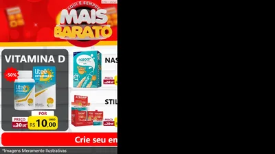 Modelo de TV para TV Horizontal com o tema Mais Barato para Farmácia