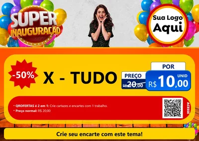Modelo de Cartaz para Cartaz A4 Horizontal