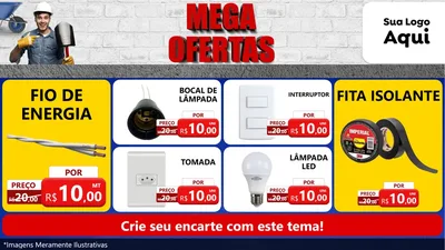 Modelo de TV para TV Horizontal com o tema Material de Construção para Materiais Elétricos