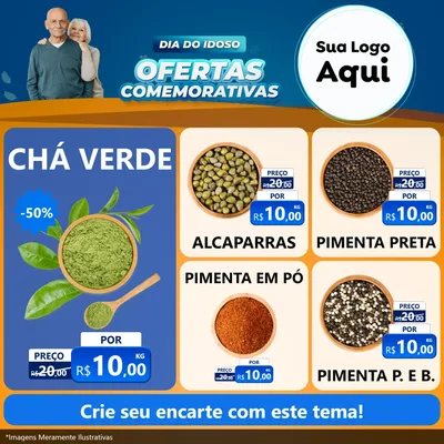 Modelo de Rede Social para Feed Facebook com o tema Dia do Idoso