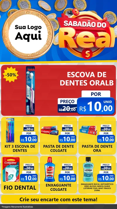 Modelo de Rede Social para Stories com o tema Sabadão do Real para Higiene Pessoal