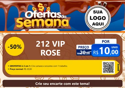 Modelo de Cartaz para Cartaz A4 Horizontal com o tema Ofertas da Semana - Páscoa para Perfumes