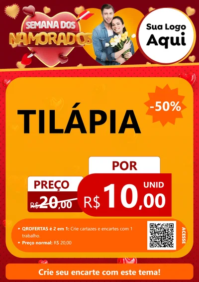 Modelo de Cartaz para Cartaz A4 Vertical