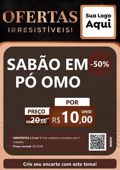 Modelo de Cartaz para Cartaz A4 Vertical com o tema Ofertas Irresistíveis! para Produtos de Limpeza