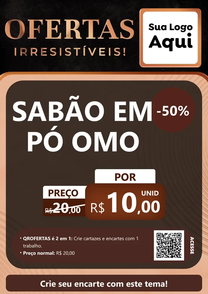 Modelo de Cartaz para Cartaz A4 Vertical com o tema Ofertas Irresistíveis! para Produtos de Limpeza