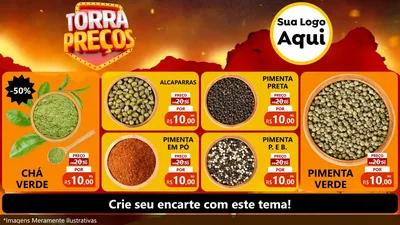Modelo de TV para TV Horizontal com o tema Torra Preços para Produtos Naturais