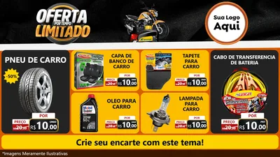 Modelo de TV para TV Horizontal com o tema Oferta Por Tempo Limitado - Motopeças para Auto peças