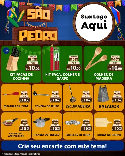 Modelo de Rede Social para Feed Instagram com o tema São Pedro para Utilidades Domésticas