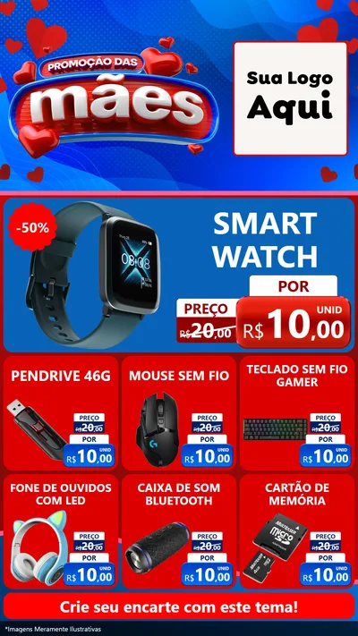 Modelo de Rede Social para Stories com o tema Promoção das Mães para Informática