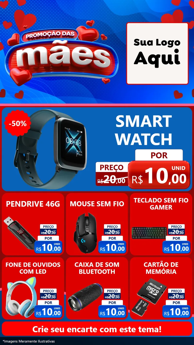 Modelo de Rede Social para Stories com o tema Promoção das Mães para Informática