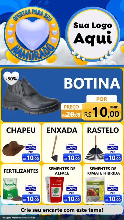 Modelo de Rede Social para Stories com o tema Ofertas Para Seu Namorado para Agropecuária