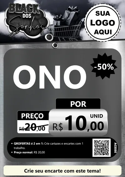 Modelo de Cartaz para Cartaz A4 Vertical com o tema Black dos Sonhos para Óticas
