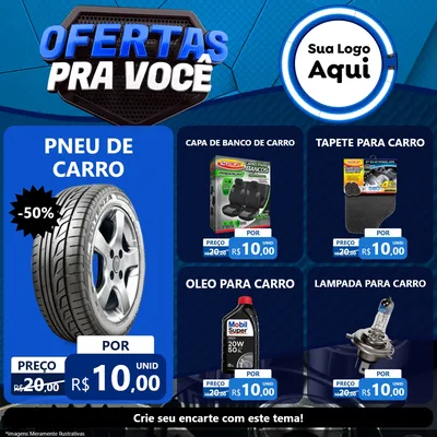 Modelo de Rede Social para Feed Facebook com o tema Ofertas Para Você - Auto e Motopeças para Auto peças
