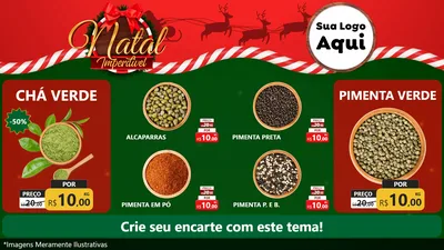 Modelo de TV para TV Horizontal com o tema Natal Imperdível para Produtos Naturais