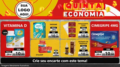 Modelo de TV para TV Horizontal com o tema Quinta da Economia para Farmácia